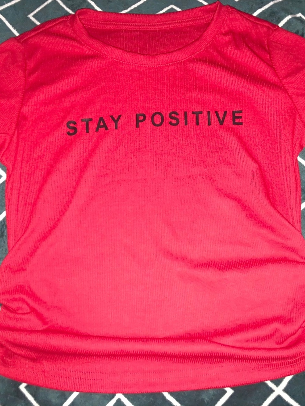 “Stay Positive ” Red T-Shirt